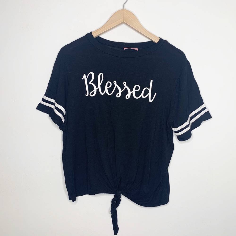 Ragdoll short sleeve blessed top, black size XL